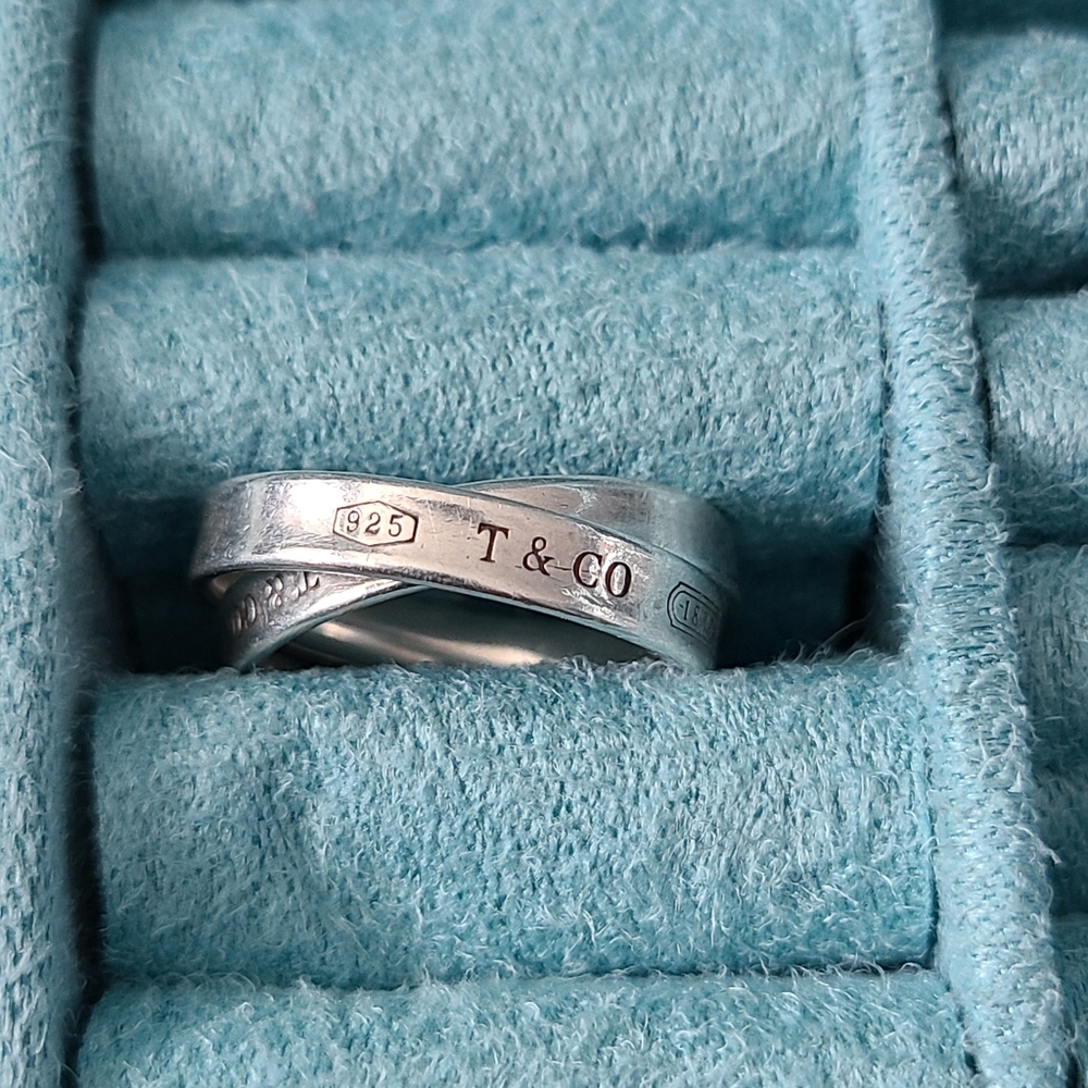 Tiffany Interlocking Circles Ring sz 7